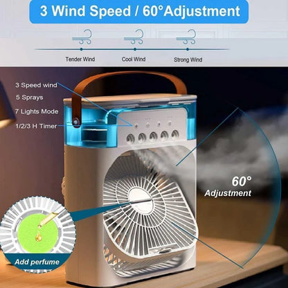 Portable Mini Fan – Powerful Cooling Anywhere | USB Handheld Fan