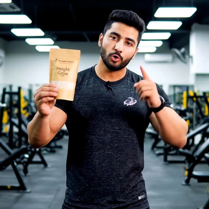 The Health Healer Height Grow Powder 100 Percent Natural Height Increase Supplement For Daily Growth And Wellness - 70g