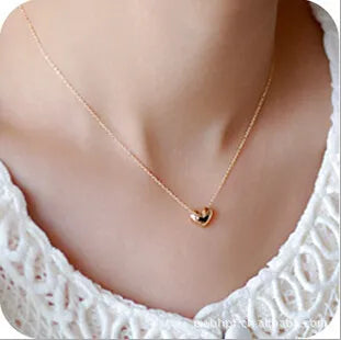 Korean Heart Shape Necklace Stainless Steel