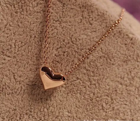 Korean Heart Shape Necklace Stainless Steel